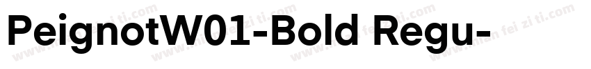 PeignotW01-Bold Regu字体转换